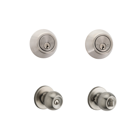Combo cerraduras Ball con cerrojo doble acero inoxidable 91180-006