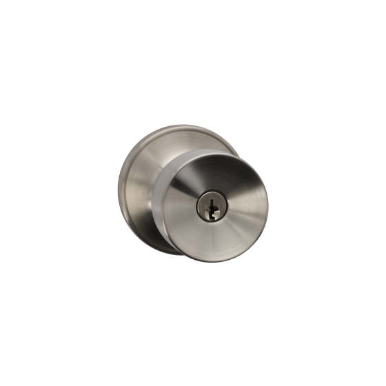 Cerradura pomo Tulip con llave lat&oacute;n antiguo