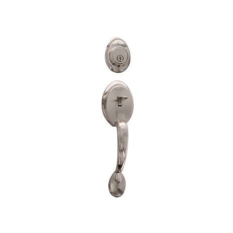 Cerradura para entrada principal Verona con cilindro sencillo níquel satín 92100-137