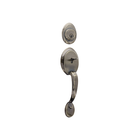 Cerradura para entrada principal Verona con cilindro sencillo latón antiguo 92100-139